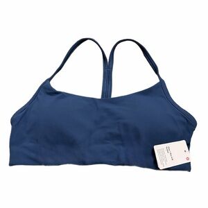 NWT Lululemon Flow Y Bra *Evolve A/B Cup (Blue Twill) Size M